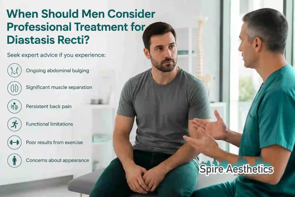 When Should Men Consider Professional Treatment for Diastasis Recti Weston Super Mare?