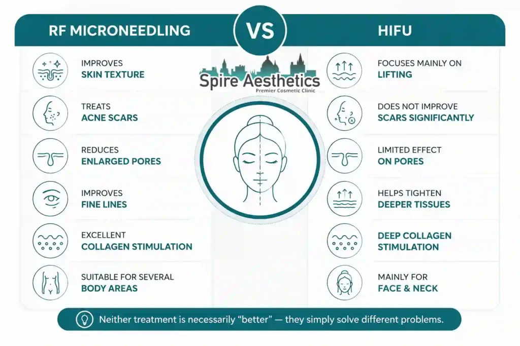 RF Microneedling vs HIFU: Which Treatment Gives Better Results Weston Super Mare?